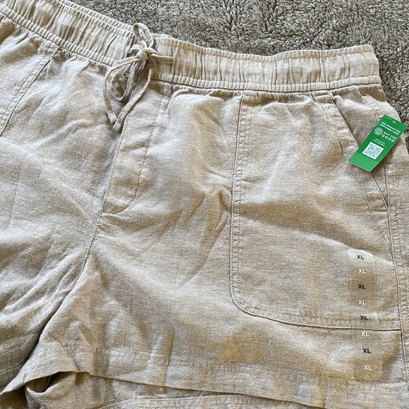 Gap 3.5" High Rise Pull-On Utility Shorts with Washwell, linen, XL NWT - Picture 2 of 4